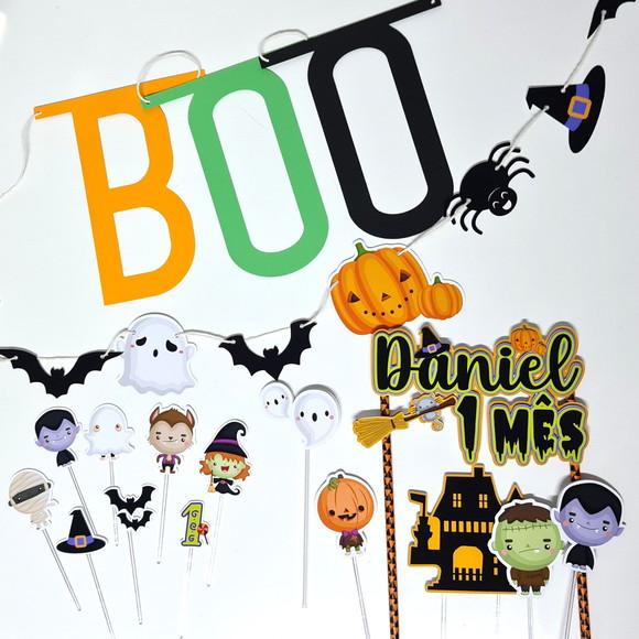 Mini Festa Halloween Kit De Papelaria Para Festinha Em Casa