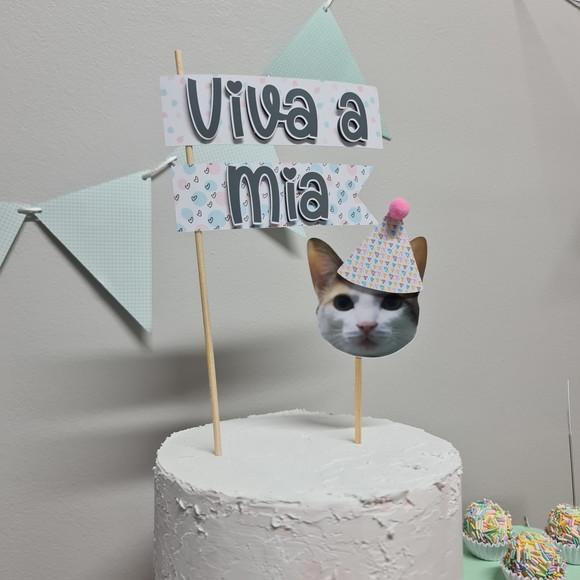 Topo de Bolo para Festinha de Pet