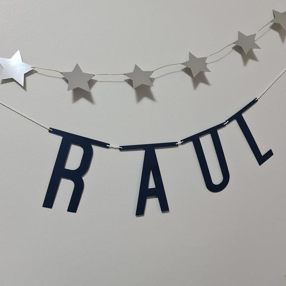 Dupla de Varal com Letras e Estrelinhas para Festinhas