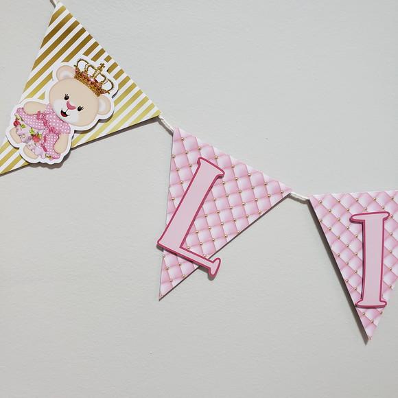 6 Bandeirinhas Personalizadas em Camadas de Papel para Festa