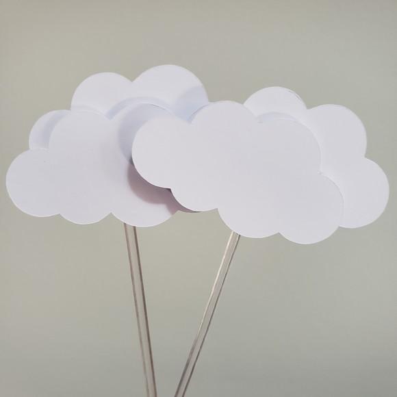 10 Toppers de Nuvem para Docinhos