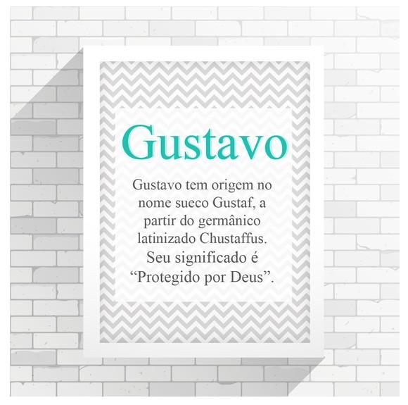 Pôster Digital Arquivo para impressão A4 Significado do Nome