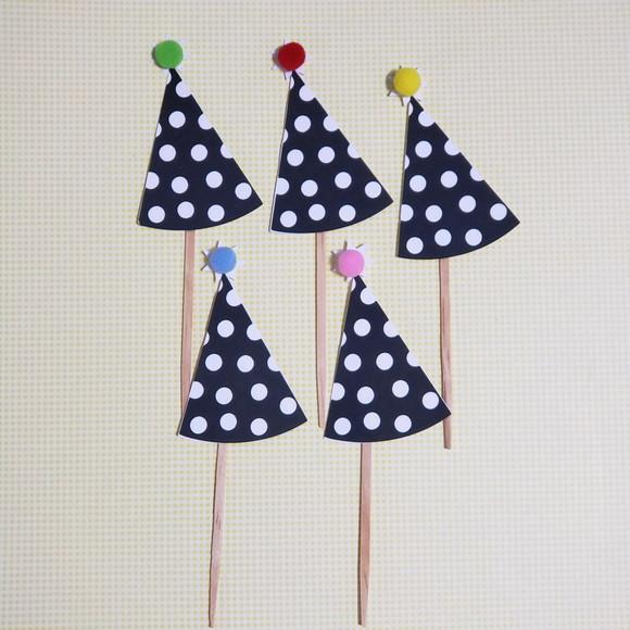 10 Toppers para Docinhos em Camadas de Papel Chapeuzinho