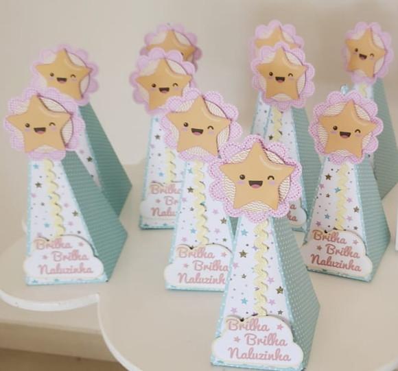 5 Caixas Cone em Papel Personalizada em Qualquer Tema