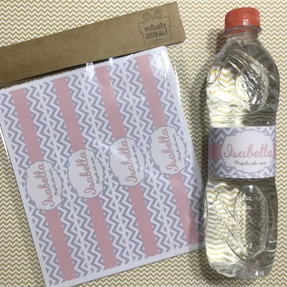 14 Rótulos Personalizados para Garrafa de Água Lembrancinha