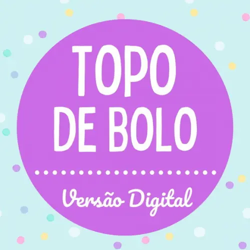 Topo de Bolo Digital Arquivo para Impressão