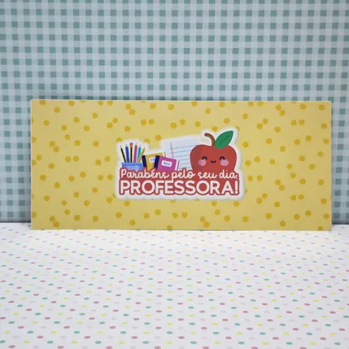 Rótulo Adesivo para Chocolate 90g Presente Professora