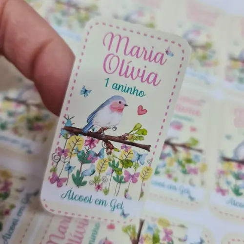 15 Rótulos Adesivos Personalizados para Álcool em Gel