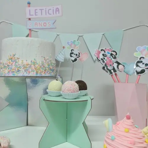 Mini Festa Panda Kit De Papelaria Para Festinha