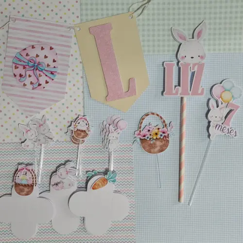 Mini Festa Páscoa Kit De Papelaria Para Mesversário