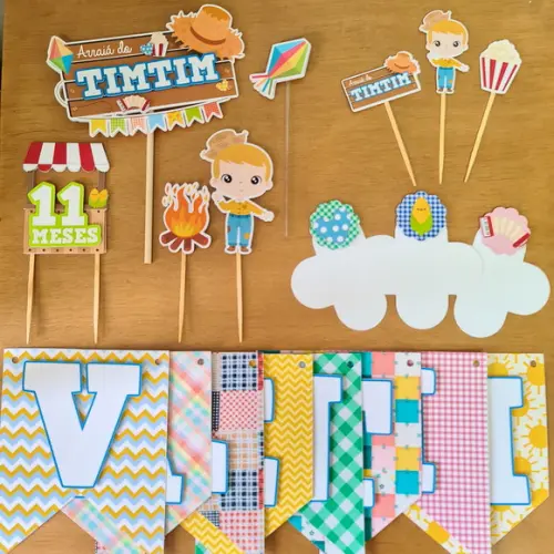 Mini Festa Junina Kit De Papelaria Para Festinha