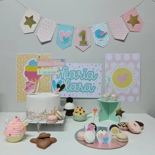 Big Party Kit De Papelaria Para Festinha Tema Candy Colors