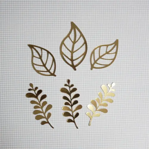 6 folhas em papel metálico para decoração de bolos