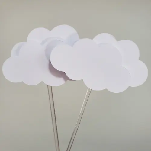 10 Toppers de Nuvem para Docinhos