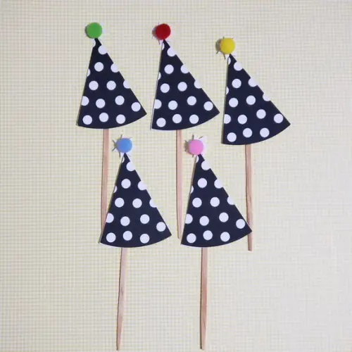 10 Toppers para Docinhos em Camadas de Papel Chapeuzinho