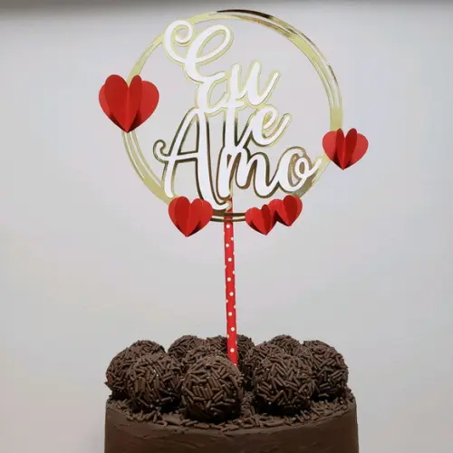 Topo de Bolo Camadas de Papel Mesversário Raposinha