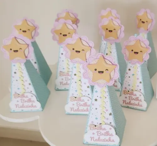5 Caixas Cone em Papel Personalizada em Qualquer Tema