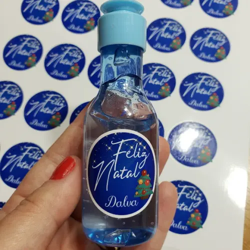 40 Rótulos Adesivos de 3cm Personalizados Tema Natal