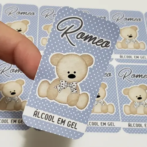 15 Rótulos Adesivos Personalizados para Álcool em Gel