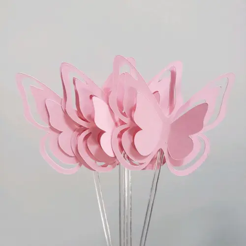 10 Toppers para Docinhos e Cupcakes Borboletas 3d