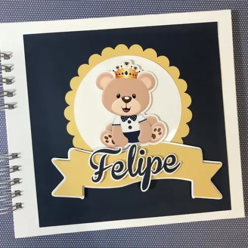 Livro para Mensagens Assinaturas das Visitas da Maternidade