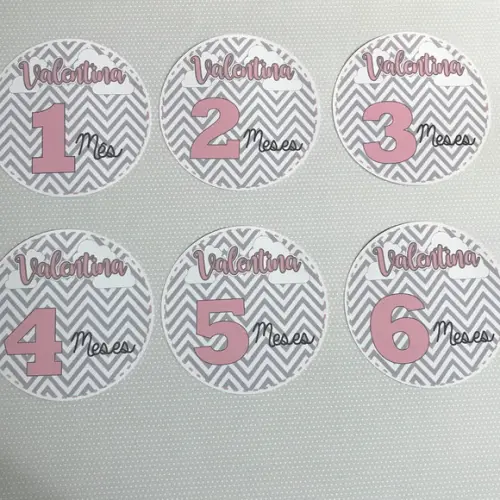 Kit de Adesivos para Body Mesversário do Bebê Nuvens