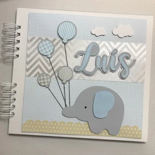Livro para Assinaturas Maternidade Elefante Azul