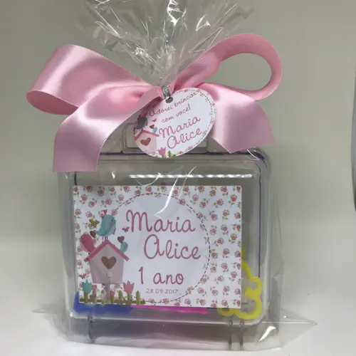 8 Rótulos Personalizados Maletinha de Lembrancinha