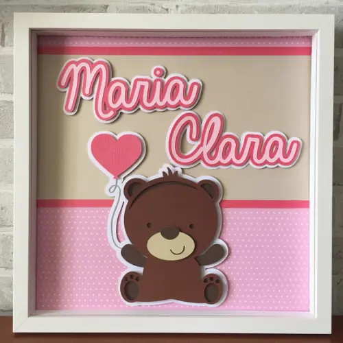 Quadro Porta Maternidade Menina