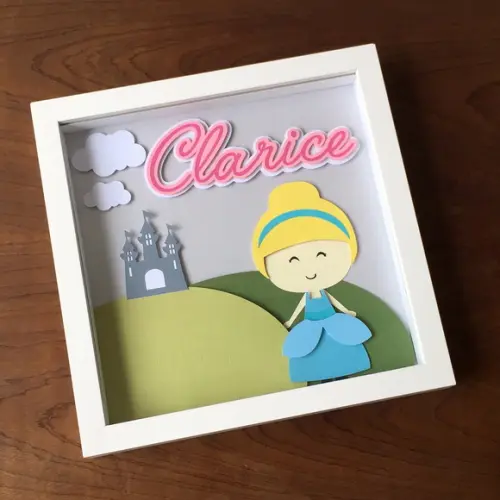 Quadro Porta Maternidade Princesa