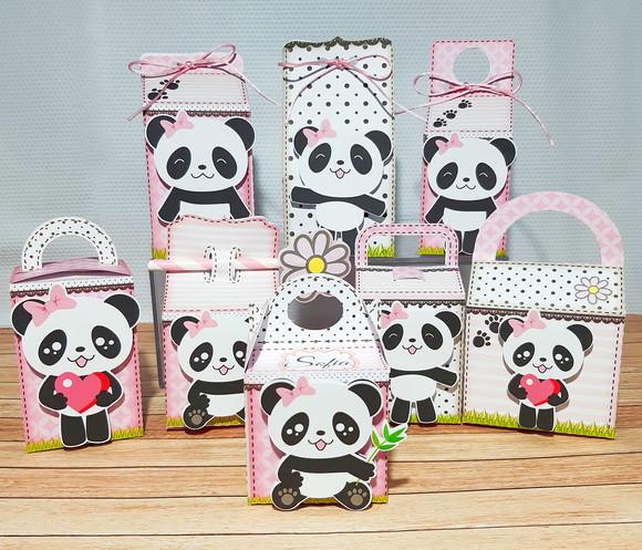 Caixinhas Panda Rosa