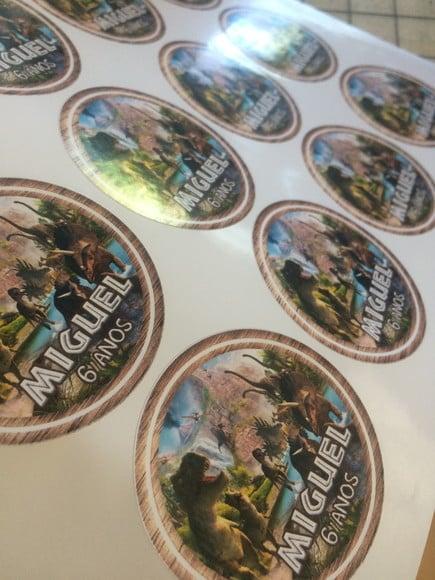 Adesivos Dinossauros 5cm
