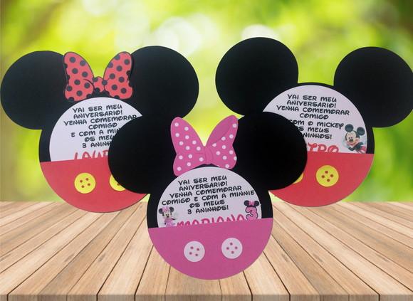 Convite Mickey / Minnie