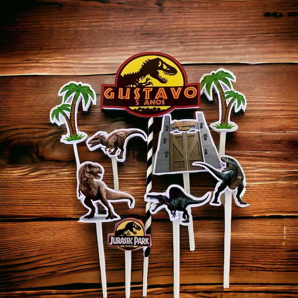 Topo de Bolo Dinossauros Jurassico
