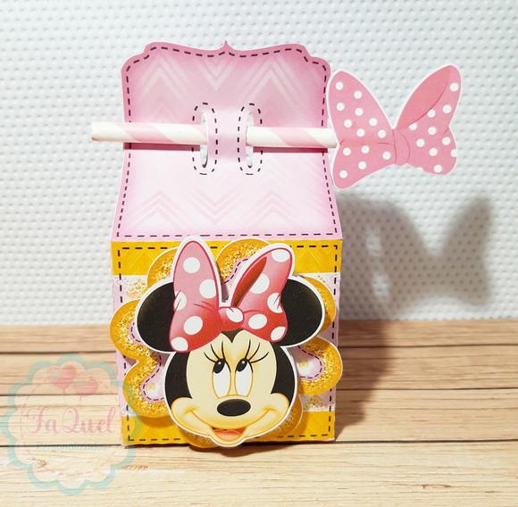 Caixa canudo Minnie