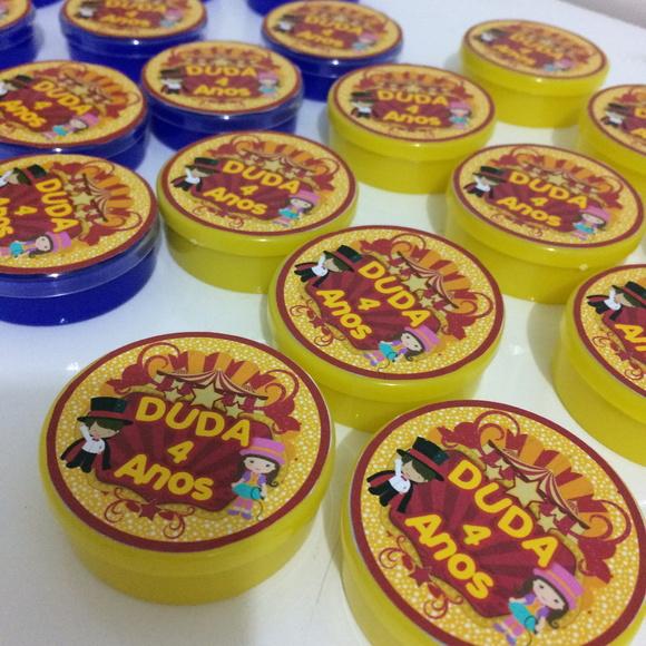 Adesivo para Latinha mint to be Circo