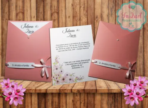 Convite com Tag e Envelope