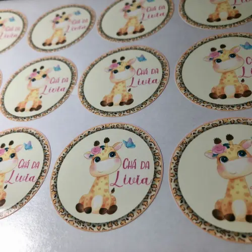 Adesivos Personalizados 5cm Girafinha