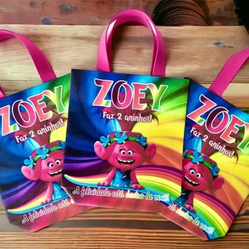 Sacolinha Personalizada Trolls
