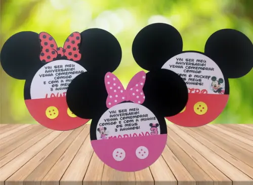 Convite Mickey / Minnie