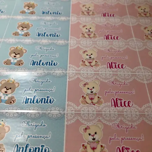 Adesivos para Mini Mamadeirinha Ursinho/a