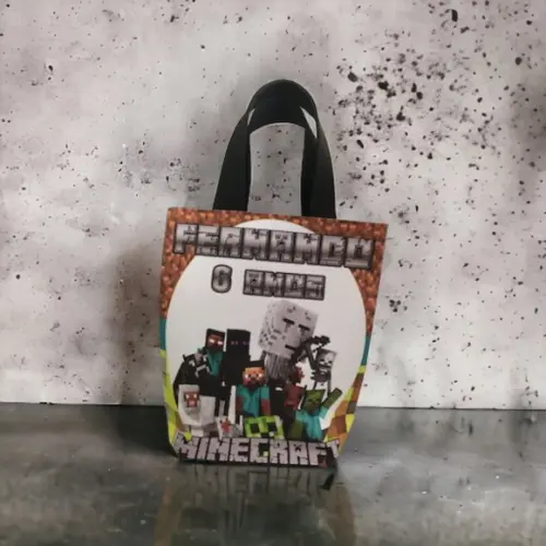 Sacolinha Personalizada Minecraft