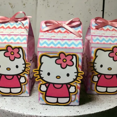 Caixa Milk Personalizada Hello Kitty