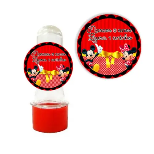 Adesivos para Mini Tubete Mickey / Minnie