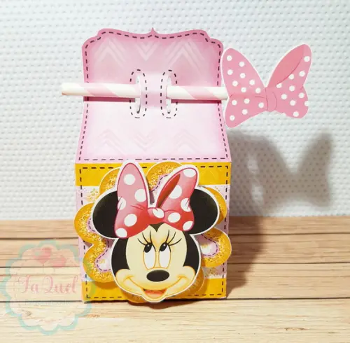 Caixa canudo Minnie