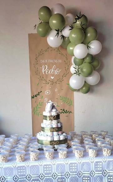 Painel Papel Kraft Chá de Fraldas 60cmx1.50m