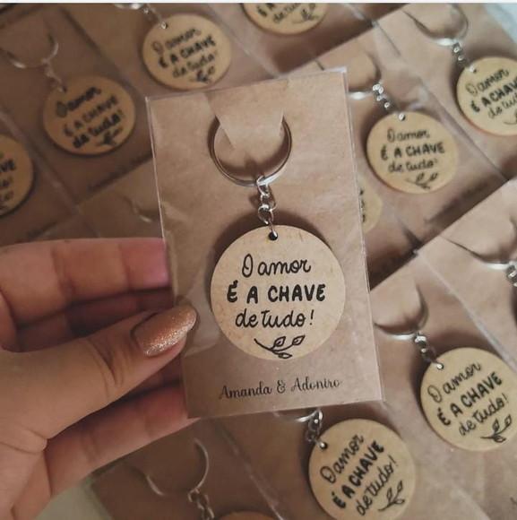 Chaveiro Personalizado em mdf 30 Unidades