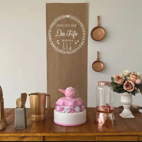 Painel Chá de Cozinha/chá de Panela/ Chá de Casa Nova em Pap
