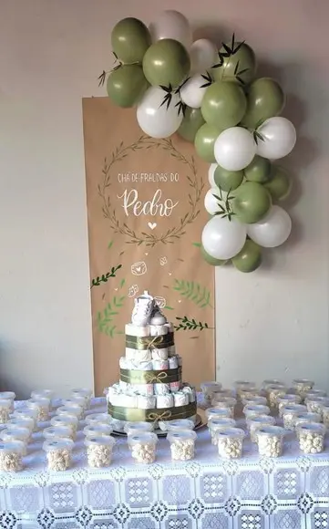 Painel Papel Kraft Chá de Fraldas 60cmx1.50m