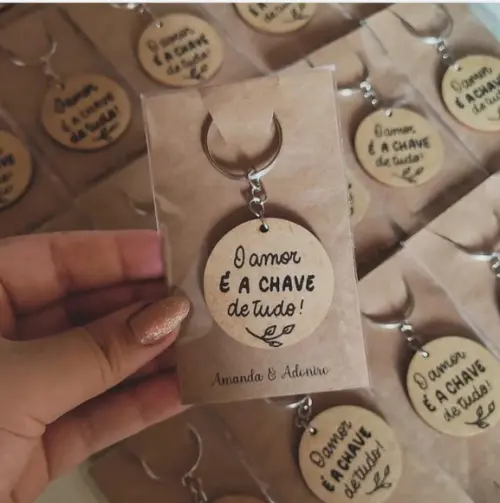Chaveiro Personalizado em mdf 30 Unidades